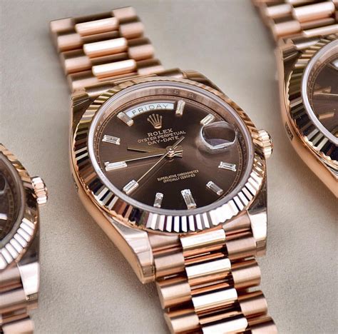 rolex day date chocolate price|40mm day date Rolex.